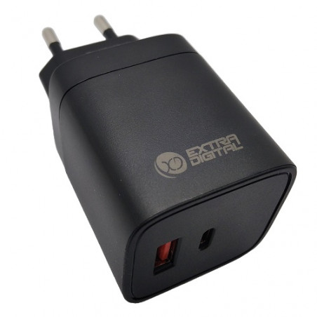 Kroviklis GaN USB Type-C, USB Type-A: 45W, PPS