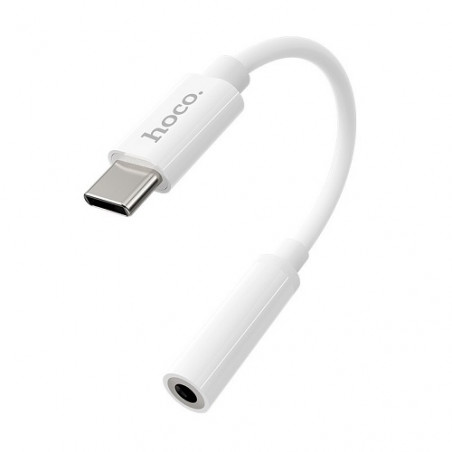 Adapteris HOCO USB Type-C (M) - ausinių jungtis 3.5mm (F)