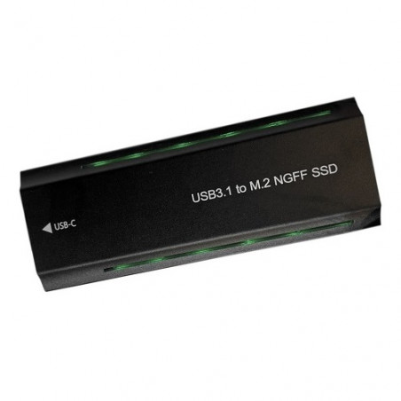 Ultra M.2 PCIe NGFF/NVMe SSD dėklas USB3.2, 20Gbps, RGB